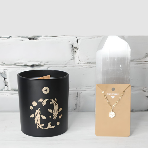 Pisces Gift Set- Candle & Star Constellation Choker