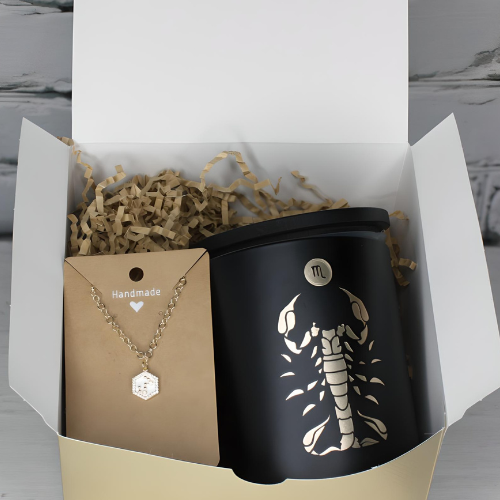 Scorpio Gift Set- Candle & Star Constellation Choker