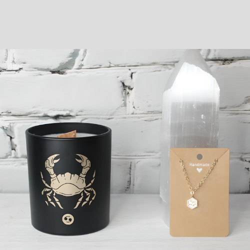 Cancer Gift Set- Candle & Star Constellation Choker