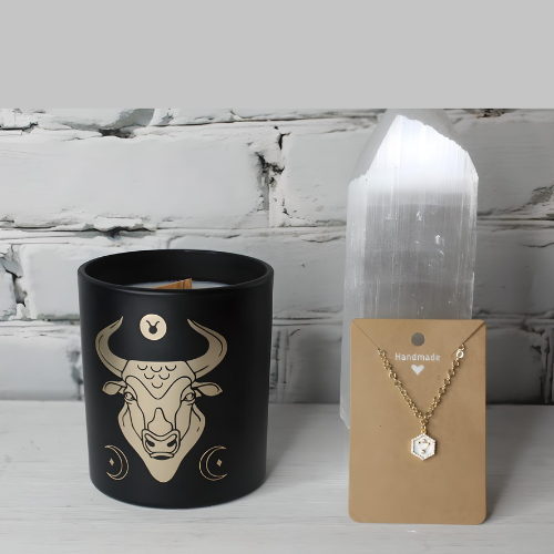 Taurus Gift Set- Candle & Star Constellation Choker