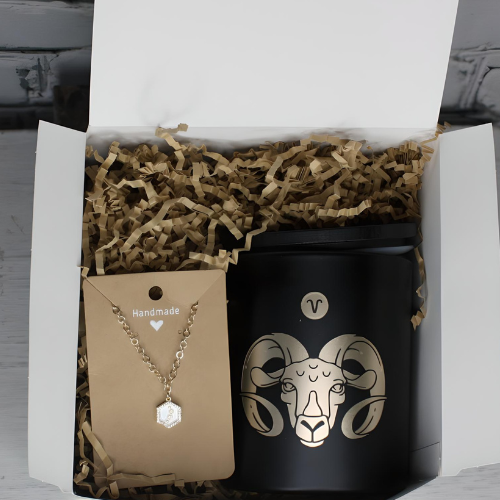 Aries Gift Set- Candle & Star Constellation Choker